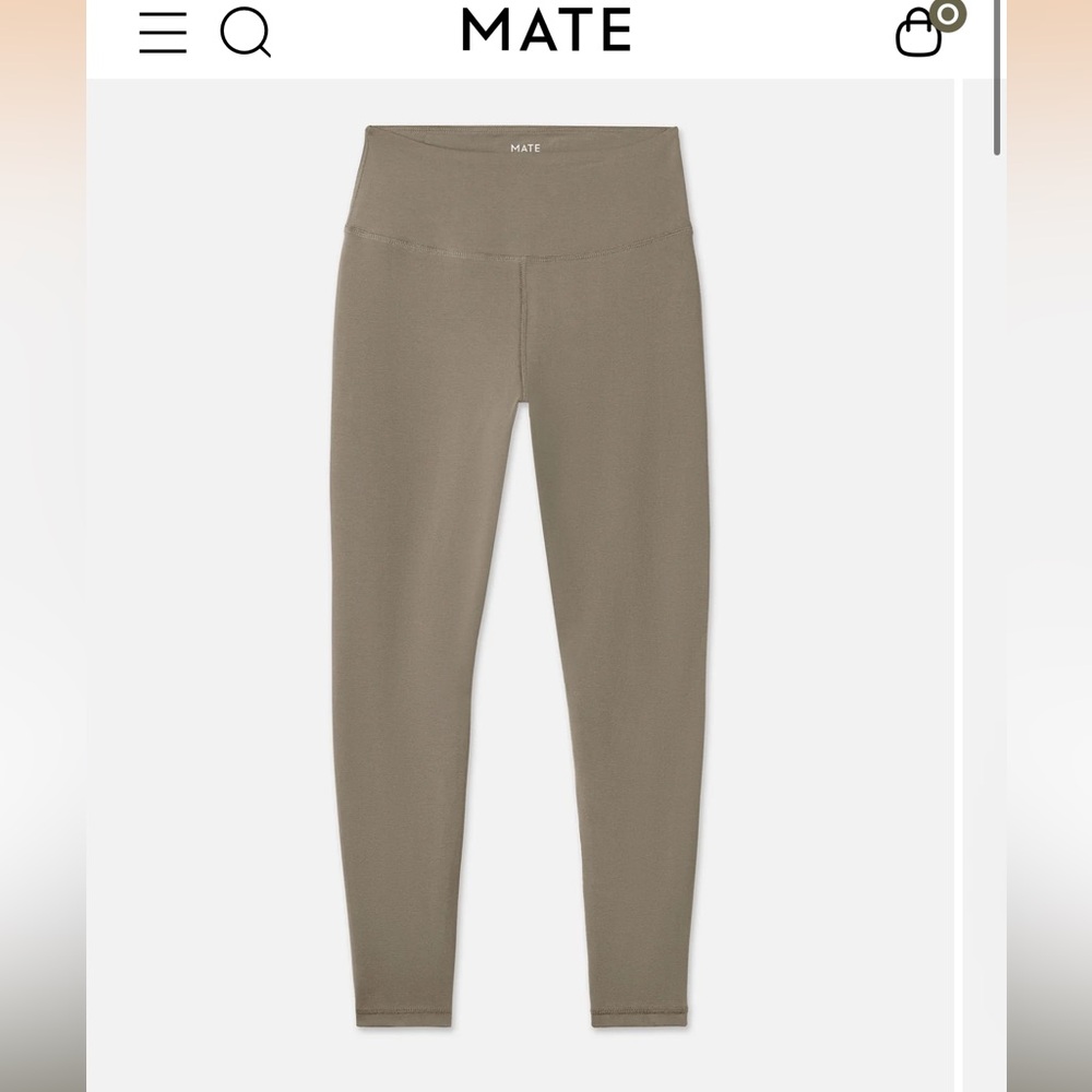 MATE the label midi leggings in pebble XS